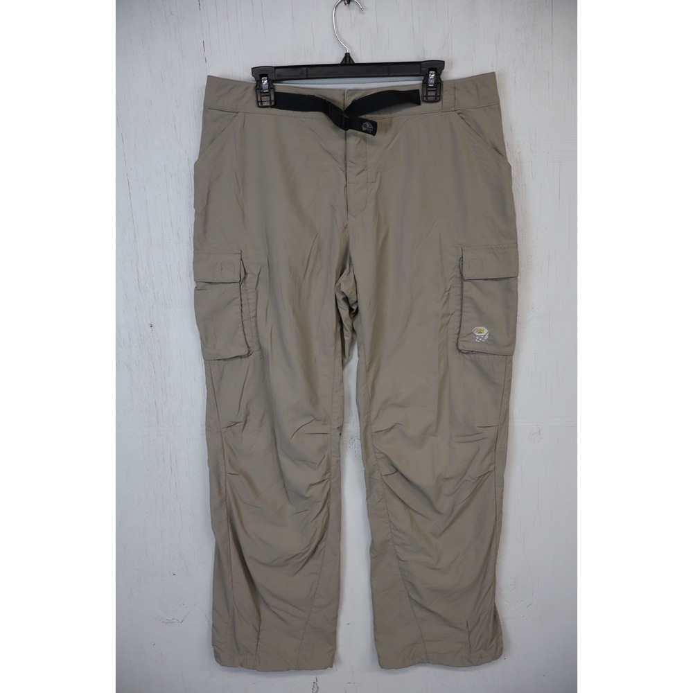 Mens Mountain Hardwear Brown Cargo Pants Size L 35x31 Hiking‎ Outdoors Fishing